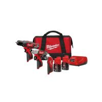 Milwaukee M12 BPP3A-202B Powerpack accu combiset 12V 2.0Ah Li-Ion M12™ in tas - 4933441225