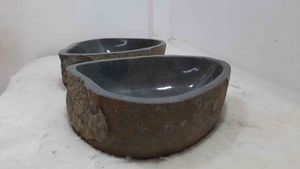 Wasbakken natuursteen set RM0826 AB, 47*35*15 cm