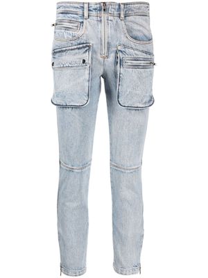 ISABEL MARANT jean droit Cenime à poches multiples - Bleu