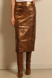 Rotate rok Bruin , Goud / zilver maat 34 Polyester, Elastaan 1115622523