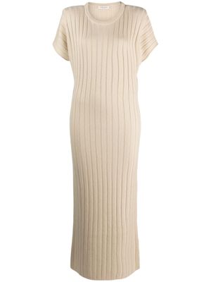 Giuliva Heritage Jurk met ronde hals - Beige