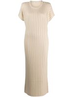 Giuliva Heritage Jurk met ronde hals - Beige - thumbnail