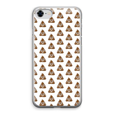 Poop emoji: iPhone 8 Transparant Hoesje