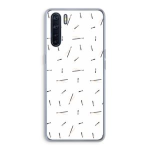Hipster stripes: Oppo A91 Transparant Hoesje
