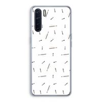 Hipster stripes: Oppo A91 Transparant Hoesje