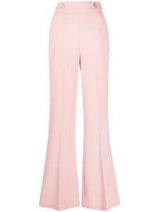 PINKO pantalon évasé à taille haute - Rose