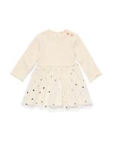HEMA Babyjurk Hartjes Gebroken Wit (gebroken wit)