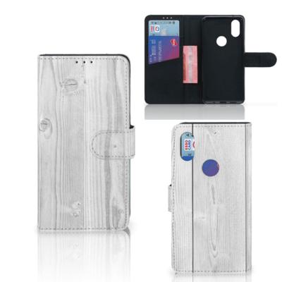 Xiaomi Mi Mix 2s | Book Style Case | White Wood