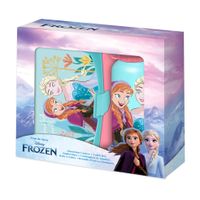 Disney Frozen&amp;nbsp;lunchbox set voor kinderen - 2-delig - roze - aluminium/kunststof&amp;nbsp;   -