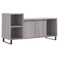 vidaXL Tv-meubel 100x35x55 cm bewerkt hout grijs sonoma eikenkleurig