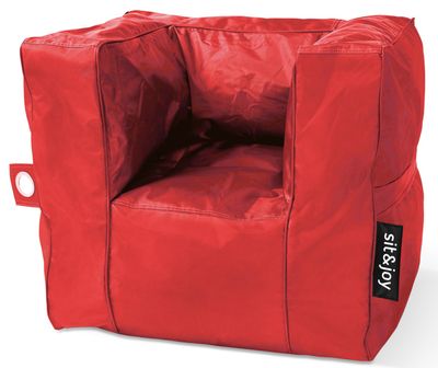 Kinder zitzak stoel 'Poco' Red - Rood - Weerbestendig - Sit&Joy