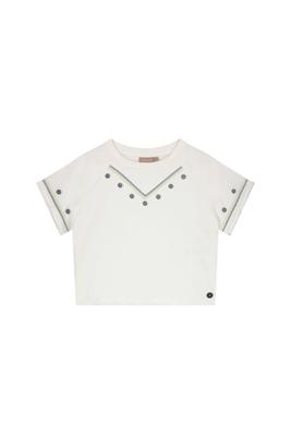 Like Flo zomer sweater meisjes teens - off wit - cropped - Dazy