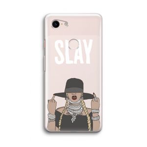 Slay All Day: Google Pixel 3 Transparant Hoesje