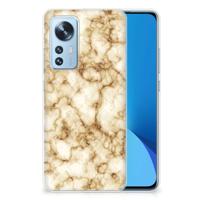Xiaomi 12 | 12X | TPU | Siliconen hoesje | Marmer Goud