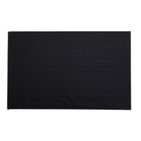 1x Rechthoekige glitter placemats/onderleggers zwart 44 x 29 cm