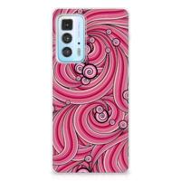Motorola Edge 20 Pro | Hoesje maken | Swirl Pink
