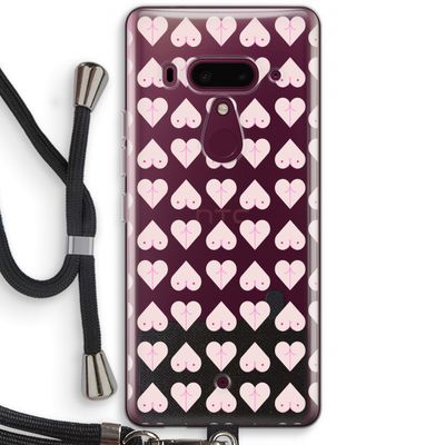 Ass 'n Titties: HTC U12+ Transparant Hoesje met koord