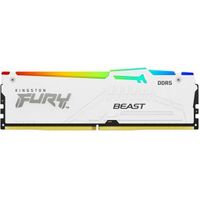 Kingston DDR5 Fury Beast White RGB 1x16GB 5200 - thumbnail