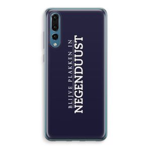 Blijve plakken in Negenduust: Huawei P20 Pro Transparant Hoesje