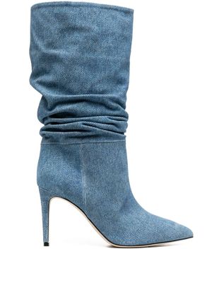 Paris Texas bottes en jean à bout pointu 98 mm - Bleu