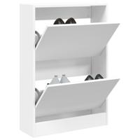 VidaXL Schoenenkast 60x21x87,5 cm bewerkt hout wit