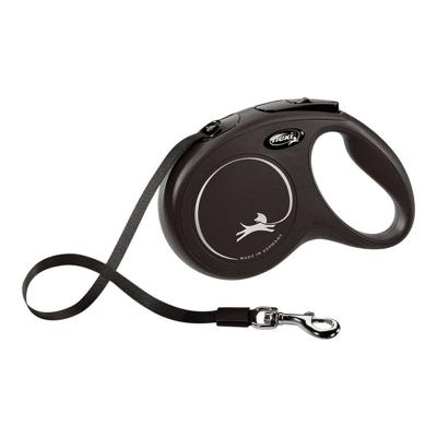 Hondenriem Flexi New Classic 5m Zwart Maat L black