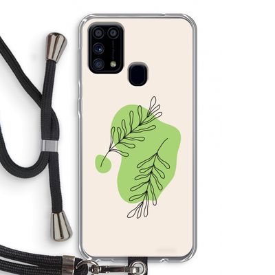 Beleaf in you: Samsung Galaxy M31 Transparant Hoesje met koord