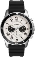 Horlogeband Fossil FS5240 Silicoon Zwart 22mm