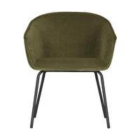 Woood Sien eetkamerstoel - Set van 2 army groen - thumbnail