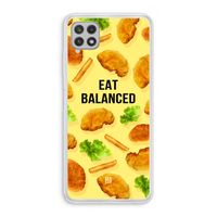 Eat Balanced: Samsung Galaxy A22 4G Transparant Hoesje
