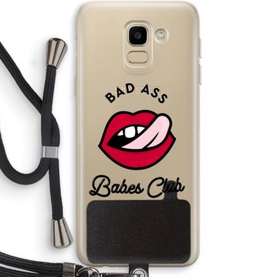 Badass Babes Club: Samsung Galaxy J6 (2018) Transparant Hoesje met koord