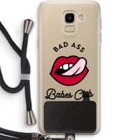 Badass Babes Club: Samsung Galaxy J6 (2018) Transparant Hoesje met koord