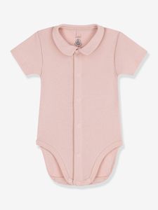 Rompertje met korte mouwen en kraagje PETIT BATEAU rozen