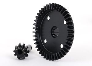 Traxxas - Ring gear, differential/ pinion gear, differential (machined) (front or rear) (TRX-9579R)