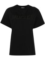 Mugler t-shirt en coton à logo imprimé - Noir - thumbnail