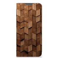 Book Wallet Case voor OPPO A96 | A76 Wooden Cubes