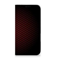 iPhone 16 Plus | Hoesje met Magneet | Geruit Rood