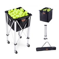 VEVOR tennisballenwagen tennisballenmand met wielen 150 ballen opvouwbaar