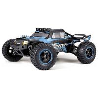 Blackzon Blauw Brushed 1:12 RC auto Elektro Monstertruck 4WD 2,4 GHz Incl. accu en lader, Met lichteffect