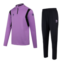 Robey - Playmaker Half-Zip Trainingspak - Lila/ Zwart - thumbnail