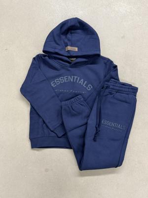 Cou7ure Essentials Basic Curve Trainingspak Kids Donkerblauw - Maat 128 - Kleur: Donkerblauw | Soccerfanshop