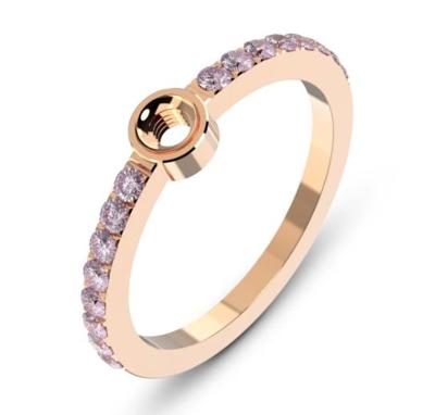 Melano Twisted Ring Tula Roze Rosé