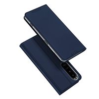 Dux Ducis - Sony Xperia 1 V - Slim bookcase hoesje - Donkerblauw