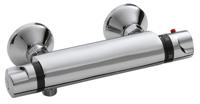 Xellanz Universele thermostatische douchemengkraan 15cm chroom - thumbnail