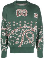 RHUDE pull en maille intarsia - Vert - thumbnail