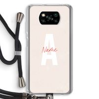 Strawberry Milkshake: Xiaomi Poco X3 Pro Transparant Hoesje met koord
