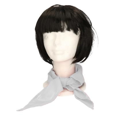 Myrtle Beach verkleed bandana/sjaaltje - lichtgrijs - kleuren thema