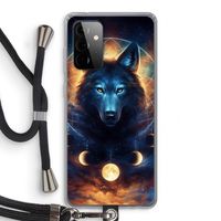 Wolf Dreamcatcher: Samsung Galaxy A72 5G Transparant Hoesje met koord