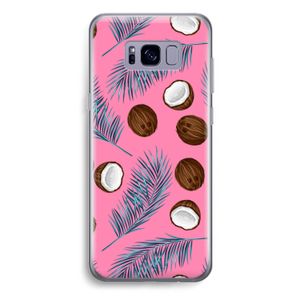 Kokosnoot roze: Samsung Galaxy S8 Plus Transparant Hoesje