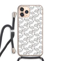 Zwanen: iPhone 11 Pro Max Transparant Hoesje met koord
